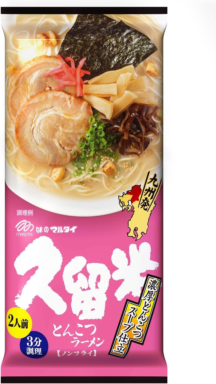 Marutai Kyushu Regional Stick Ramen 8-Type Set, 2 Each, Total 16 Pieces
