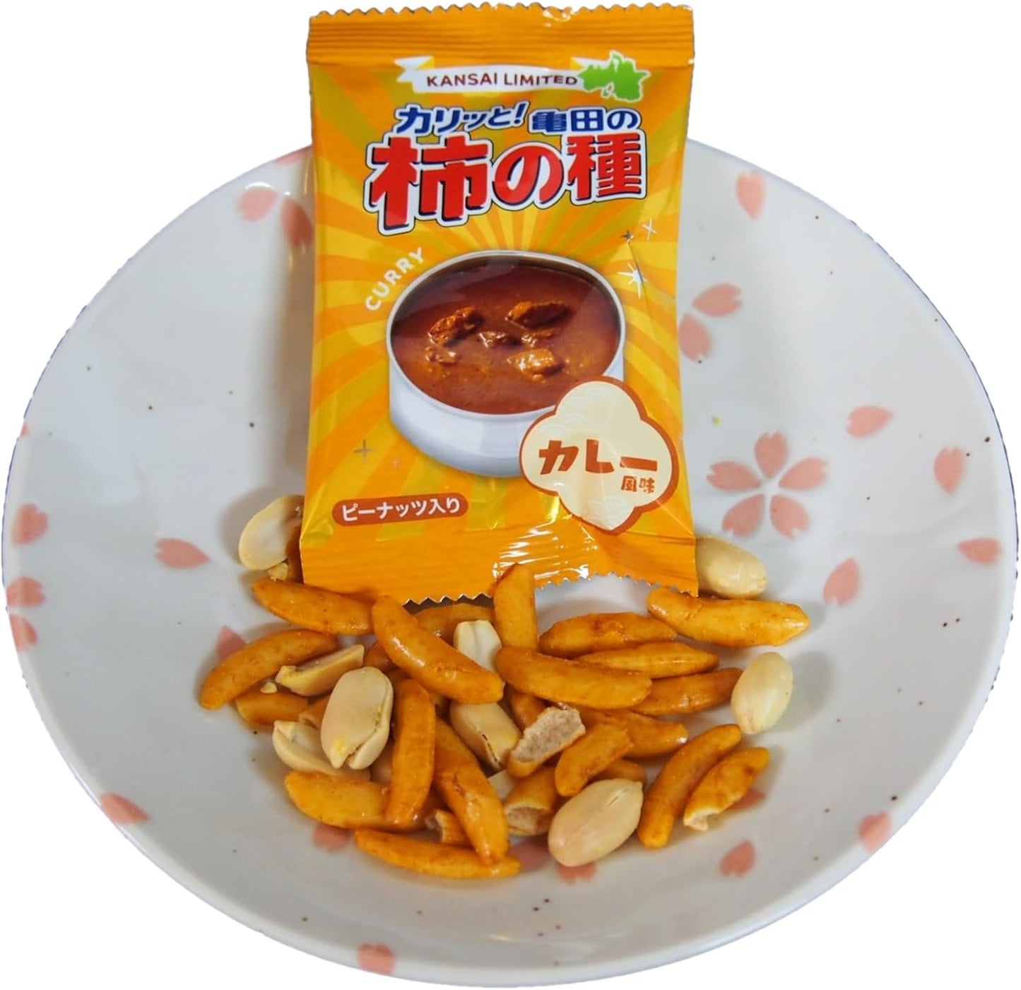 Kansai Limited Souvenirs Osaka Kyoto Nara Kobe Wakayama Kameda's Kaki no Tane with Peanuts 180g 16-pack (4 varieties x 4 bags)