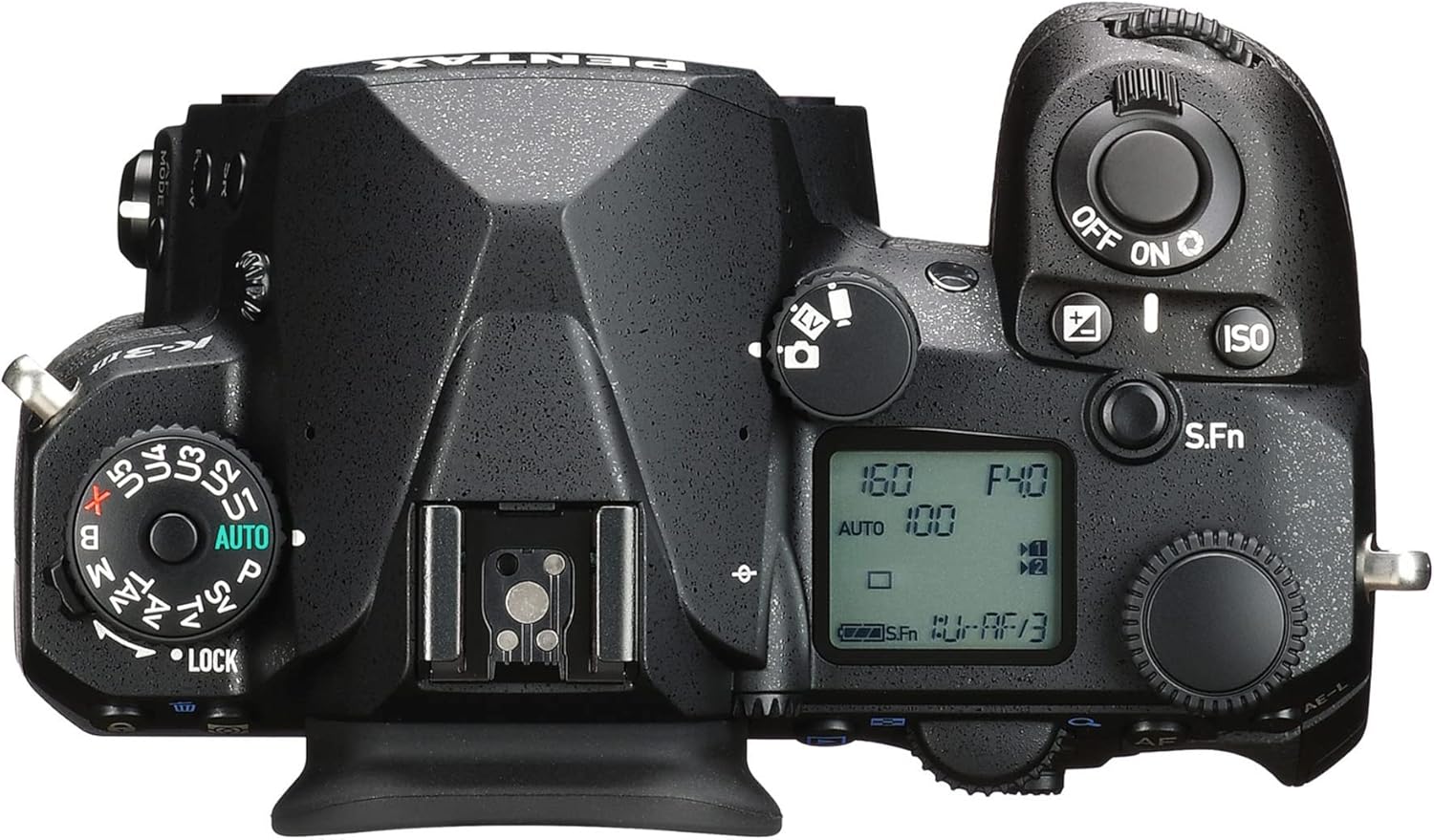 Pentax K-3 Mark III Camera Body (Black) Cleaning Kit, Padded Strap, 64GB SD Card (4 Items)