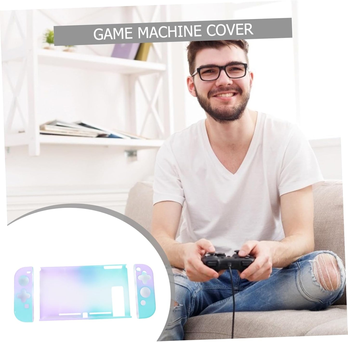 CHILDWEET ゲーム機用 減圧保護ケース グラデーション 軽量ハード製 取り外