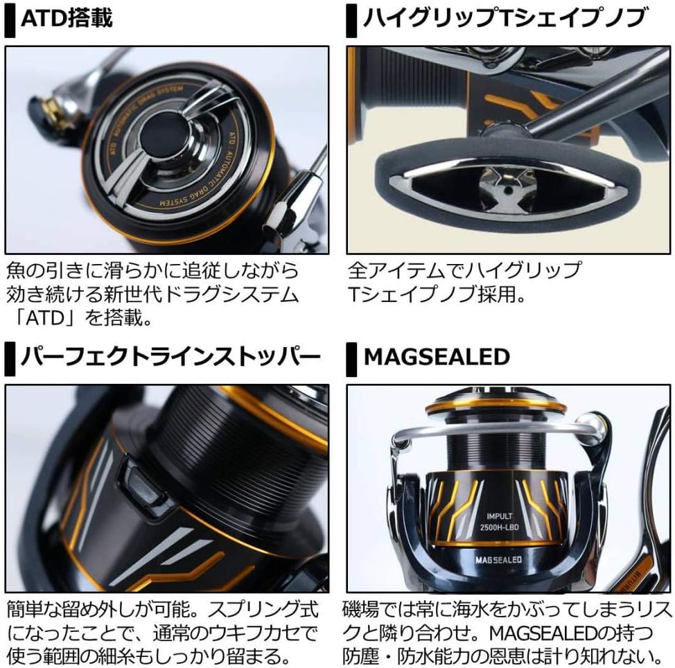 ダイワ(DAIWA) スピニングリール(レバーブレーキ) 20 インパルト LBD (2020モデル)