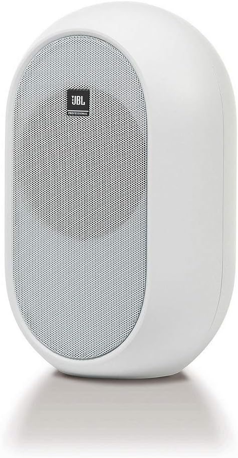 JBL Professional 104-BTW-Y3 Powered 2-Way Full Range Studio Monitor Speaker, 3 Year Warranty Model, Built-in Amplifier, 30W+30W High Output, Bluetooth 5.0 Compatible (White)