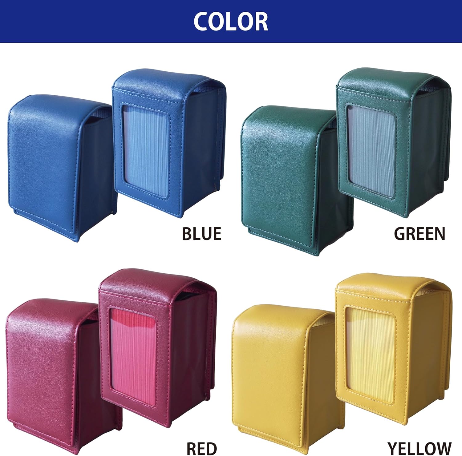 Leathertone 4ZZ3983 Leathertone Deck Case, Trading Card Storage Case, Large Capacity, Trading Card Case, Box Storage Case, Portable, Sleeve, Storage Box, Pokemon Cards, Pokémon Cards, Olipa, Duema