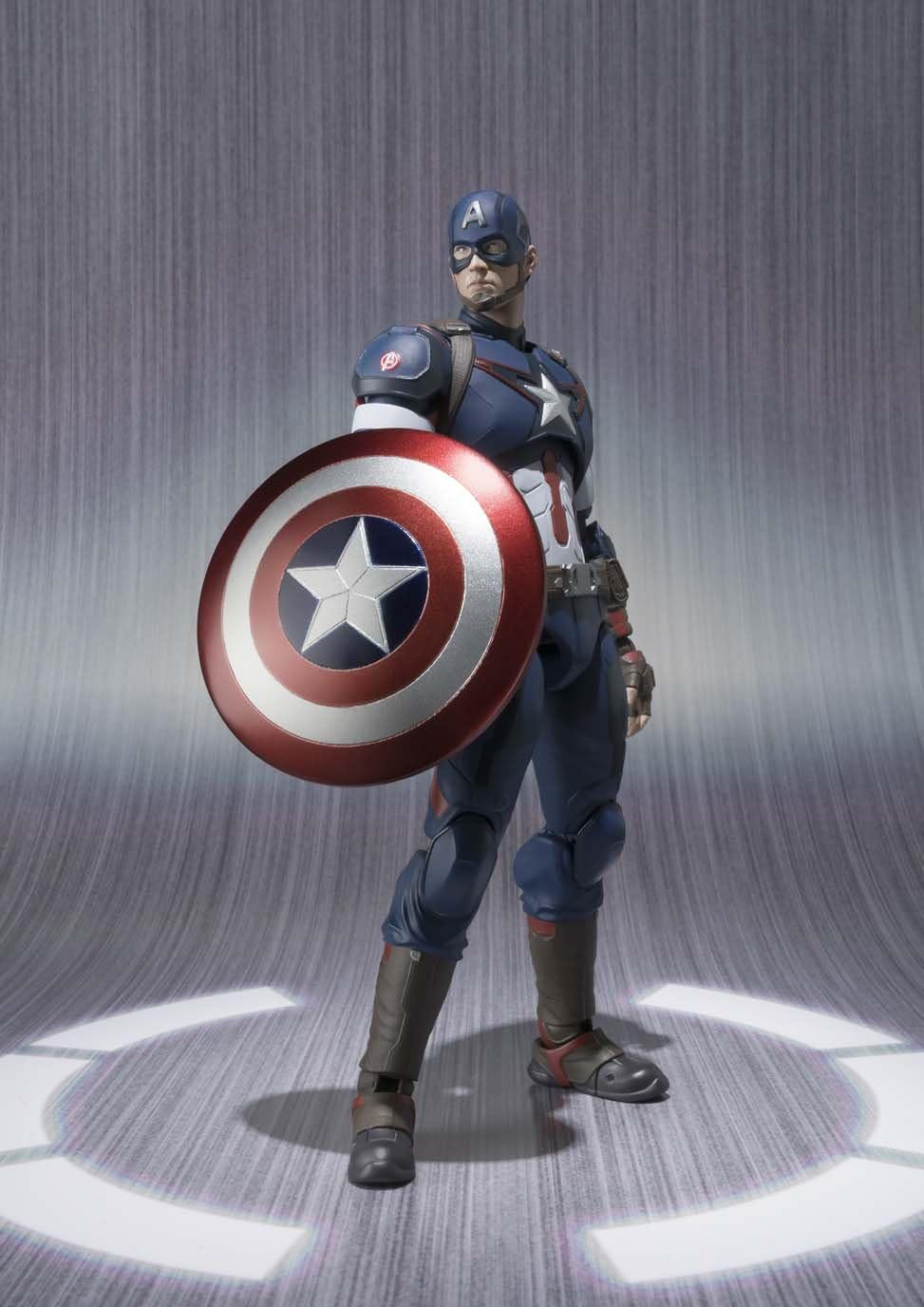 SH Figuarts Avengers: Captain America ABS & PCV Assembled and Painted Articulated Figurine (6.1 inches/155 millimeters)