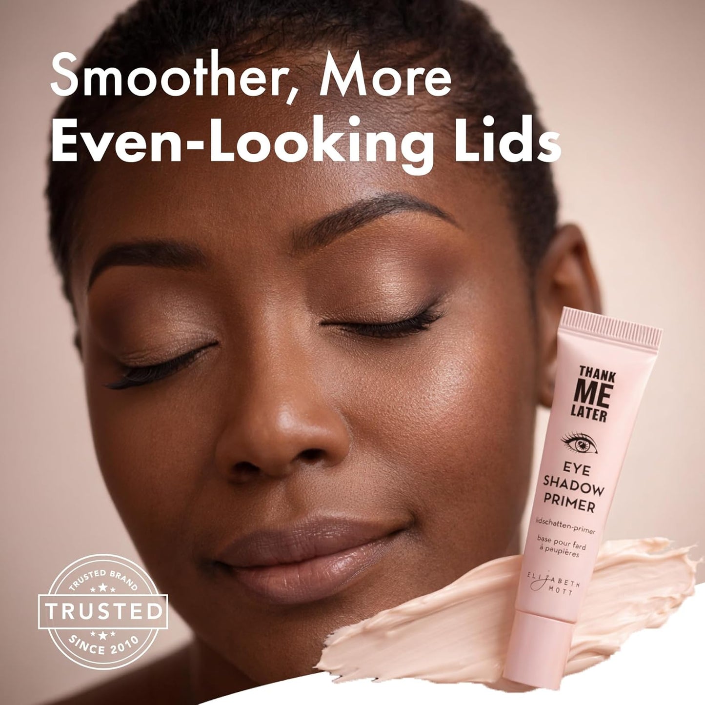 Elizabeth Mott Thank Me Later Eye Primer - Long-Lasting, Eyeshadow Primer Base for Oily Lids & Crease-Free Wear - Smudge-Proof, Lightweight, Cruelty-Free - 10g