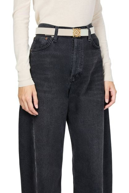 LOEWE Anagram reversible smooth calf leather belt - Image 8