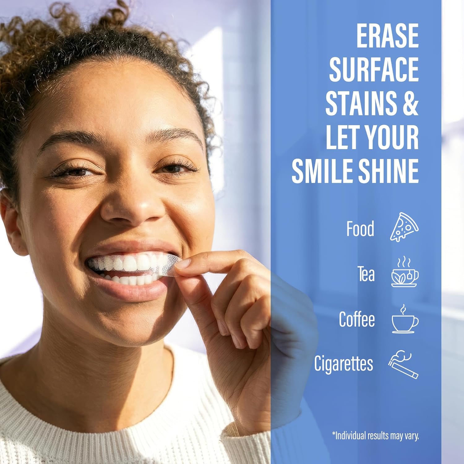 GuruNanda Tiras blanqueadoras dentales - Tratamiento de 7 días con tecnología antideslizante de tiras secas - Blanqueamiento diseñado con cuidado para una sonrisa más brillante