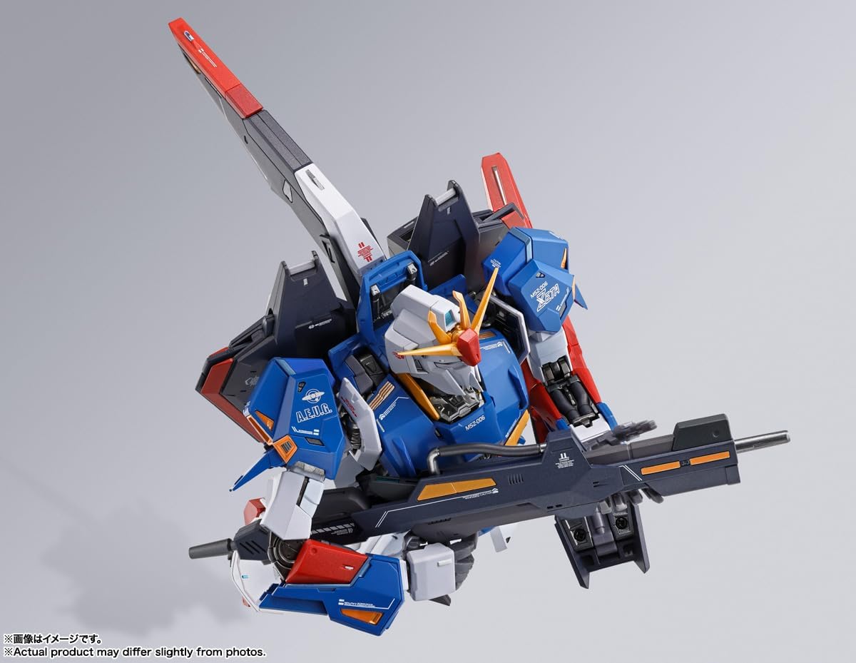 BANDAI SPIRITS METAL BUILD Mobile Suit Z Gundam Zeta Gundam Approx. 7.5 inches (190 mm), PVC & ABS & Die Cast Pre-painted Action Figure