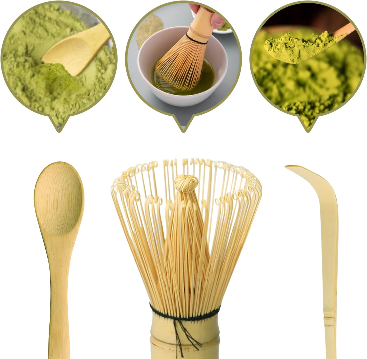 YTCYKJ 6-piece Set, Matcha Set, Japanese Tea Set, Matcha Kit, Matcha Whisk Set, Matcha Whisk Set, Matcha Product, Matcha Rice Bowl, Chasen, Chasen, Chasen Restoration, For Beginners, Matcha Starter