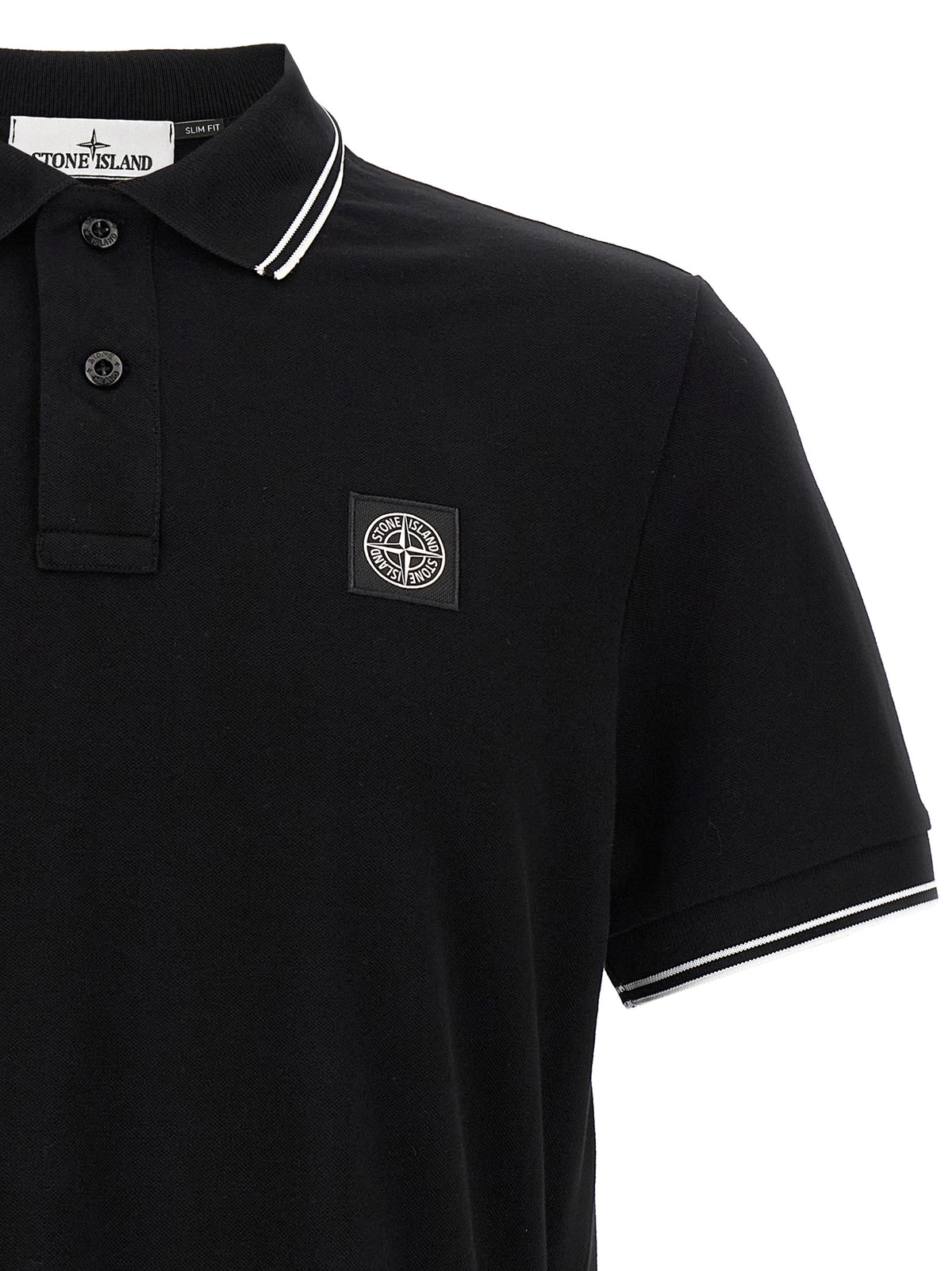 Stone Stone Island Logo Patch Polo Shirt - Image 8