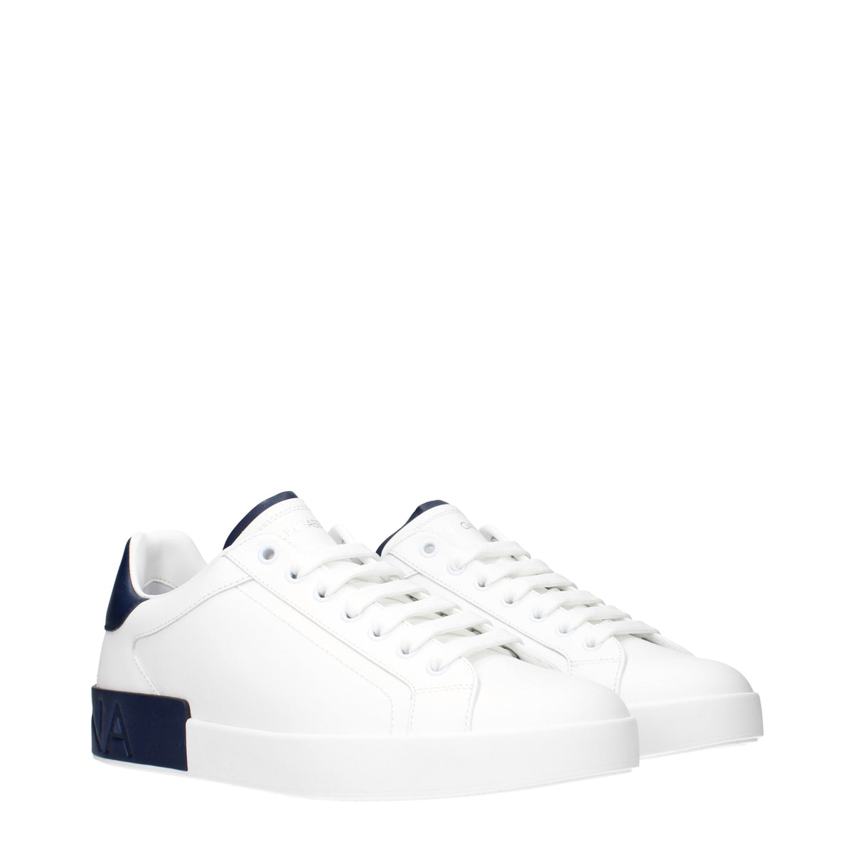 Dolce ドルチェ＆ガッバーナ メンズs スニーカー ホワイト/ブルー レザー - Image 8