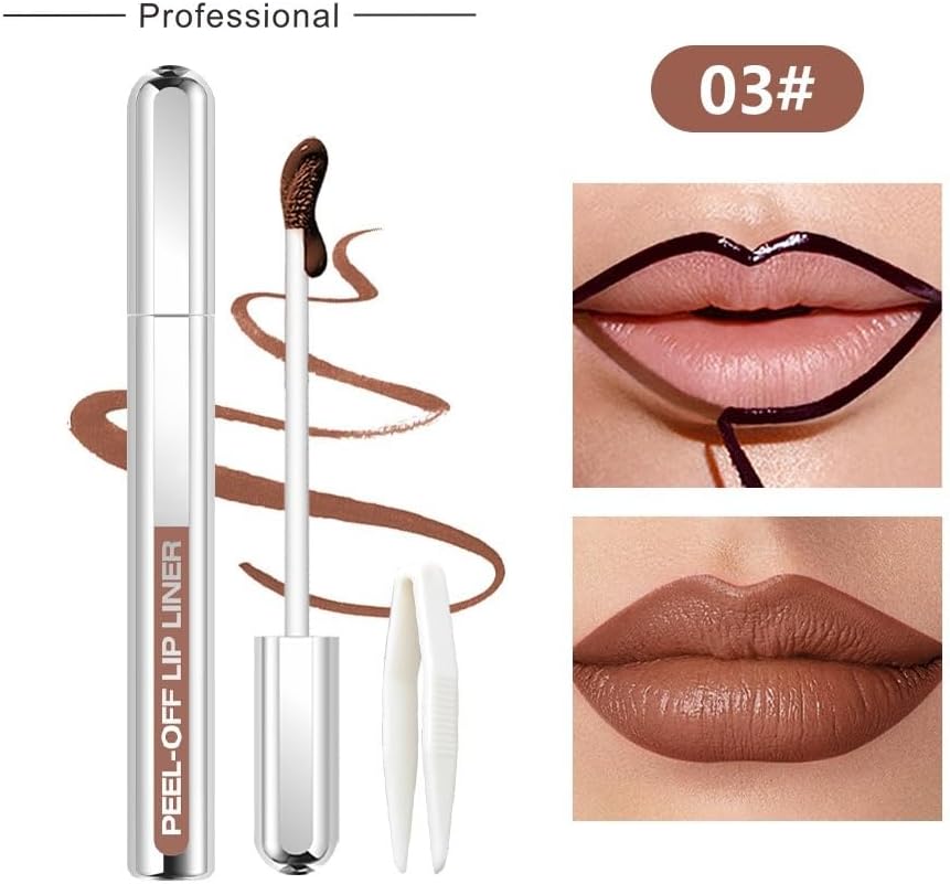 TikTok's Popular Lip Tint, Peel-off, Removable, Long-lasting, Moisturizing, Lip Stain, Korean Cosmetics, Lip Liner, You Can Sleep With It With 5 Natural Colors, Waterproof, No Falling, No Additives
