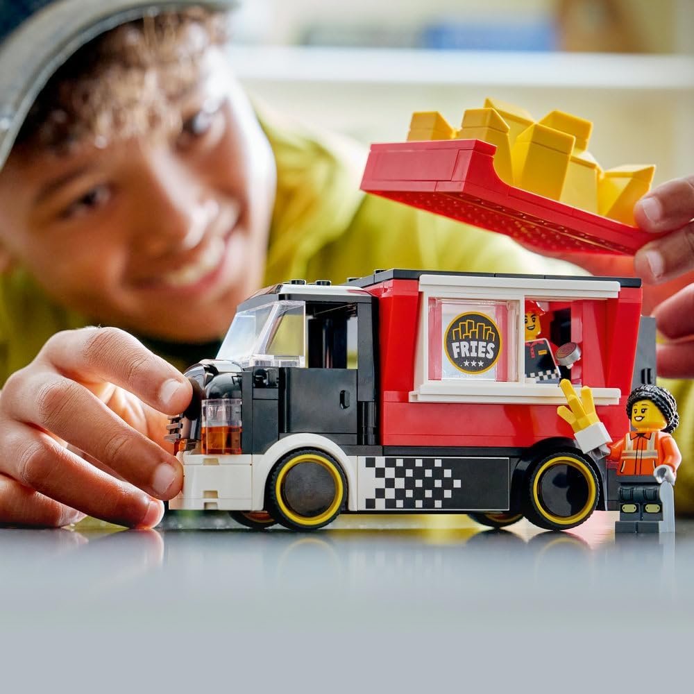 Lego 60488 City French Fries Truck Toy Birthday Present Blocks Educational Boys Girls Children 5 6 7 8 Years Old Vehicles Car Mini Car Interior Stylish