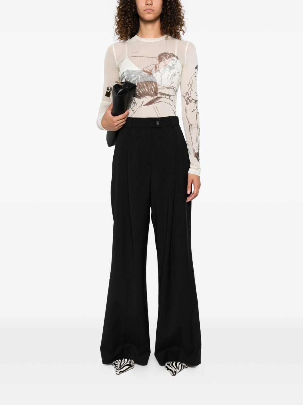 Sportmax Sportmax Preウールのズボン - Image 8