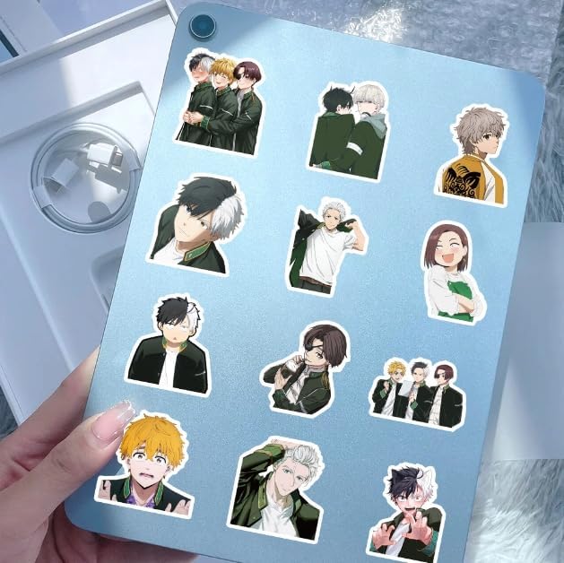 Ticker Set, Anime Character Stickers, Haruka, Sakura, Hayabun, Umemiya, Kyotaro Sugishita, Akihiko Ishiwa, PVC Waterproof Sticker, Suitable for Cars, Laptops, DIY Supplies, Luggage, Water Bottle