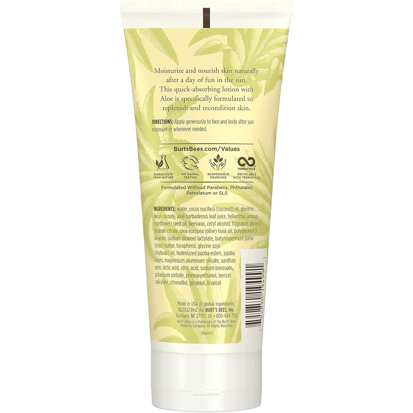 Calmante para después del sol con aloe y tilo, 6 onzas, Burt's Bees , Un solo color