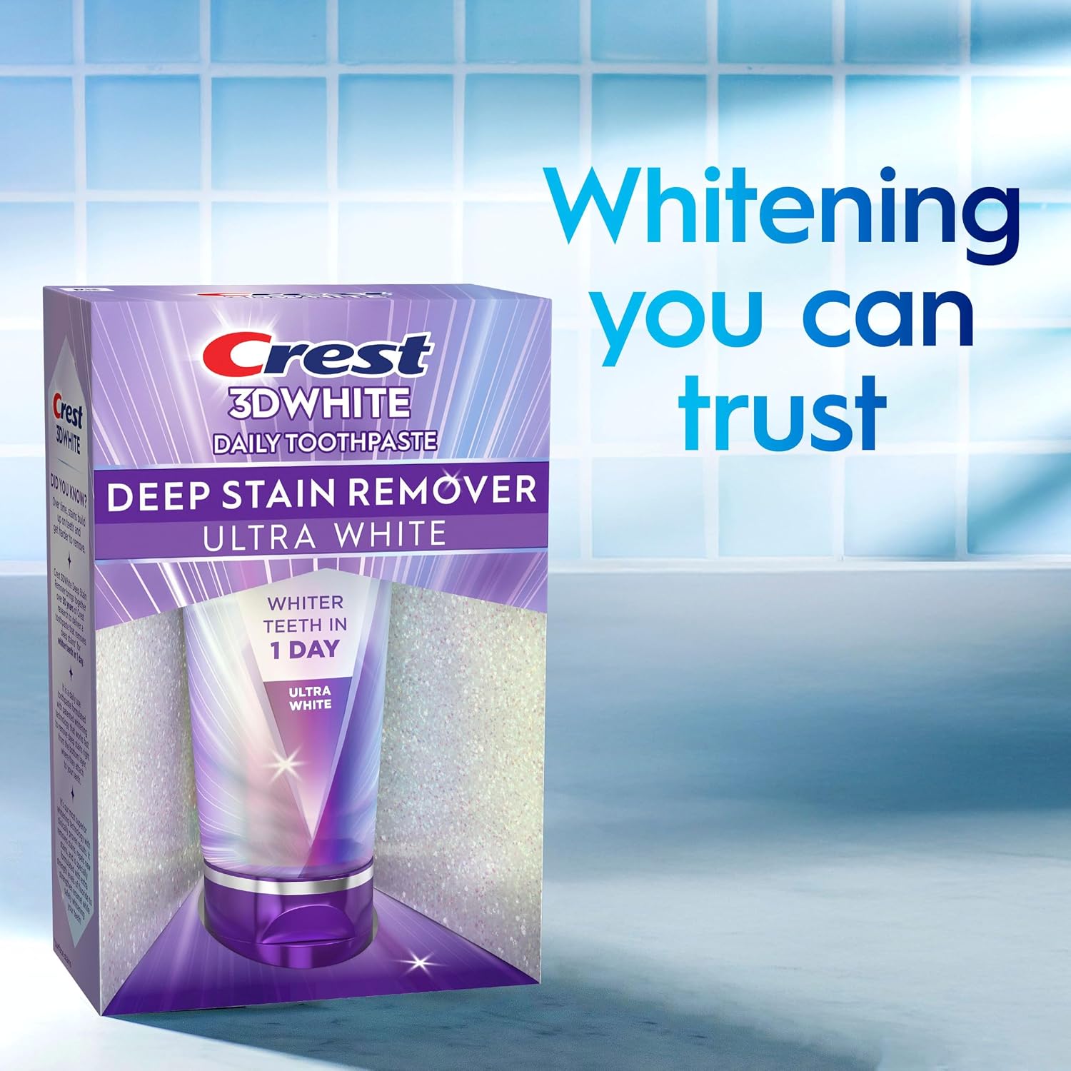 Crest 3DWhite Brilliance Deep Stain Remover Ultra White Pasta de dientes - 2.1oz