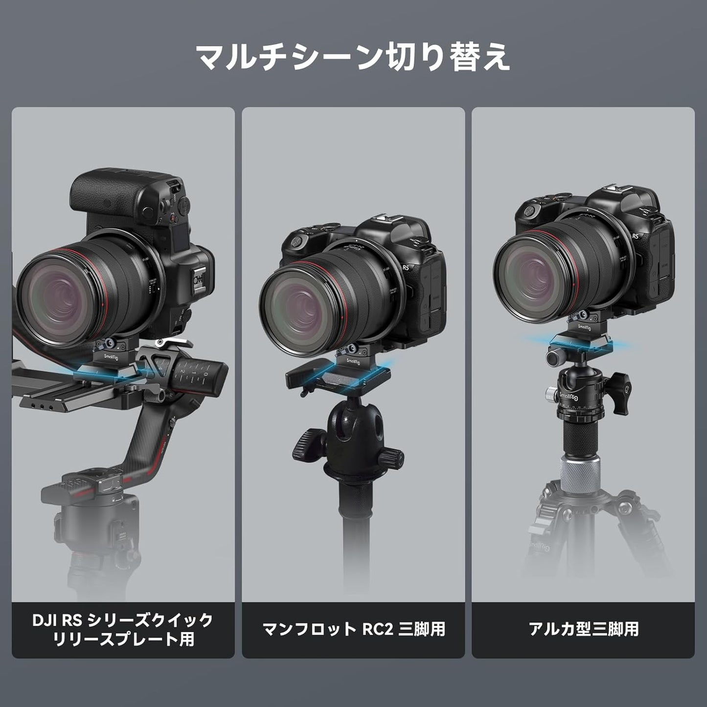SmallRig Ring Tripod Mount for Canon Camera Lens Tripod Mount R Series R5 / R5 C / R6 / R6 Mark II Rotatable Horizontal to Vertical Mounting Plate Kit for Landscape to Vertical Shooting 4300