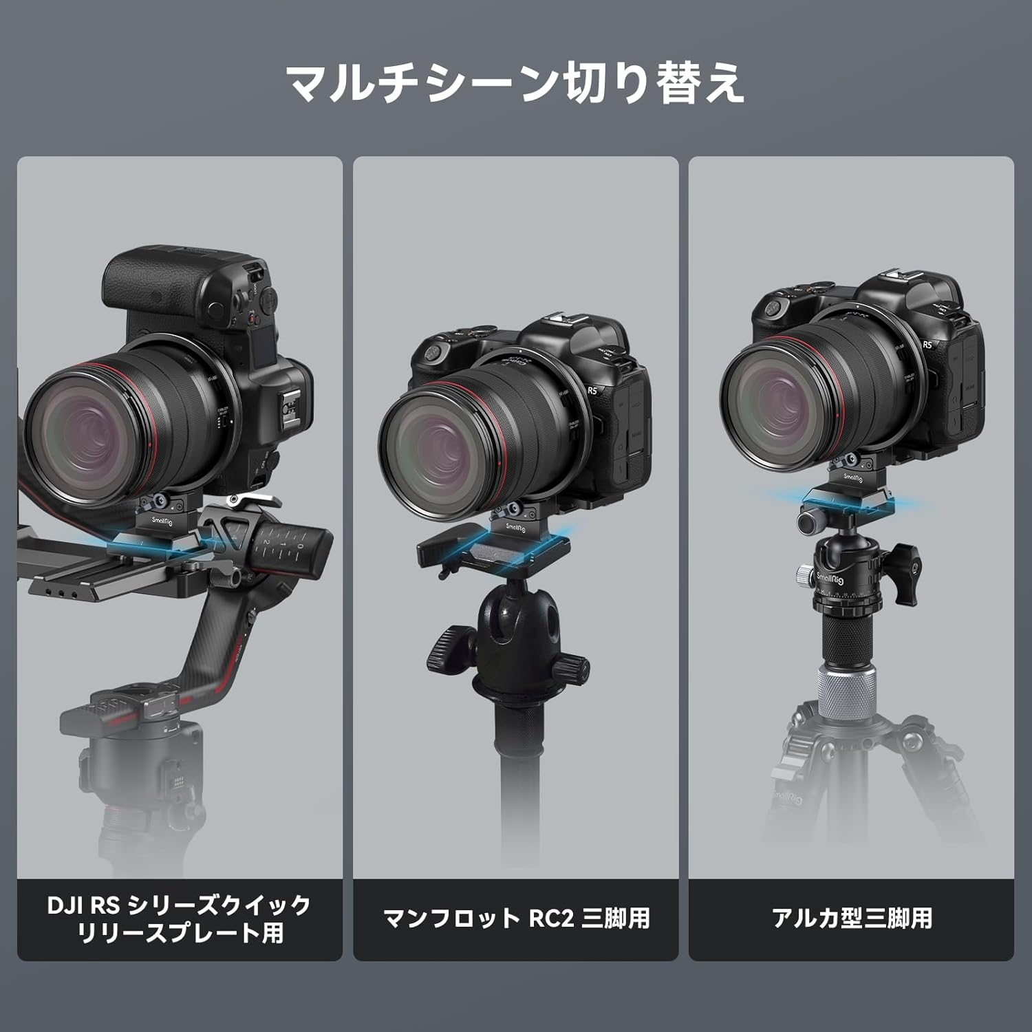 SmallRig Ring Tripod Mount for Canon Camera Lens Tripod Mount R Series R5 / R5 C / R6 / R6 Mark II Rotatable Horizontal to Vertical Mounting Plate Kit for Landscape to Vertical Shooting 4300