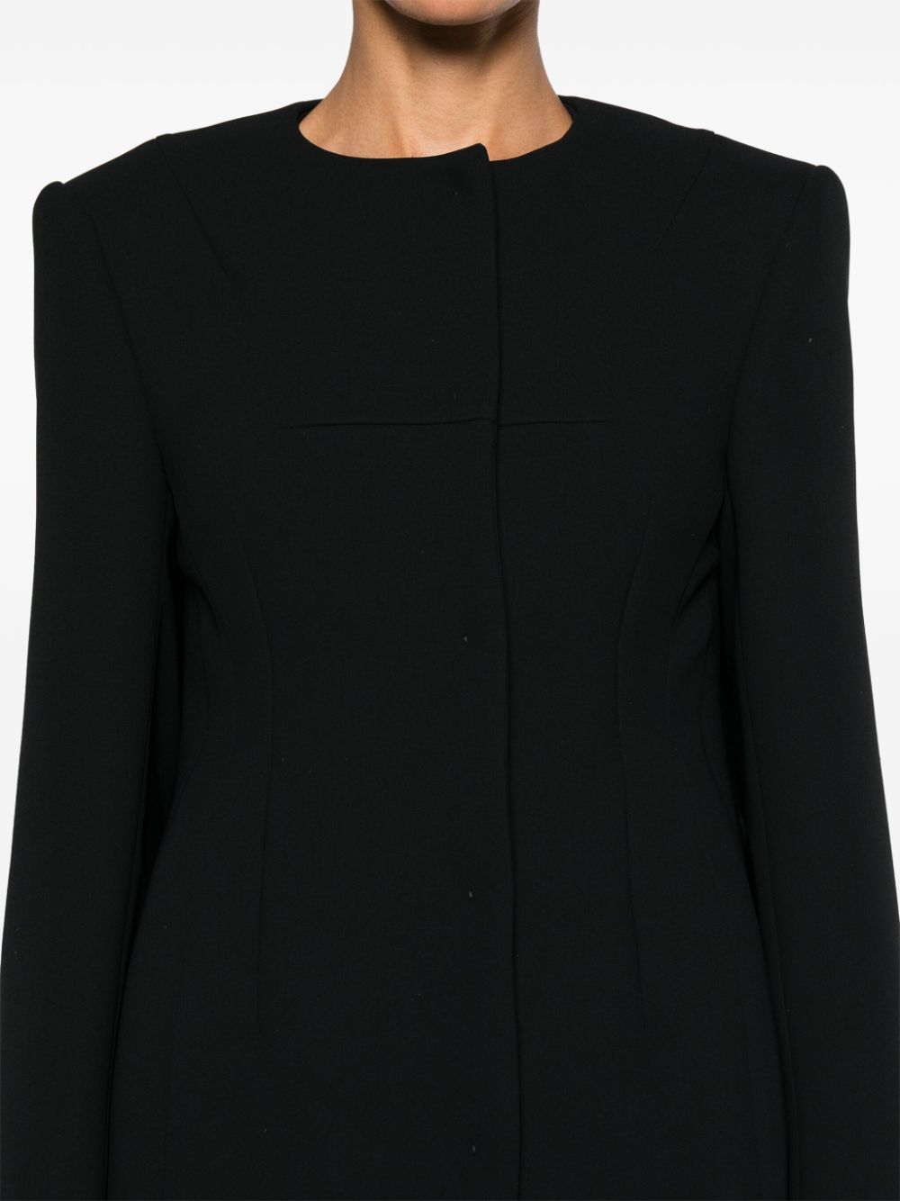 Sportmax SportMaxファッションテーラードカラーレスジャケット - Image 8