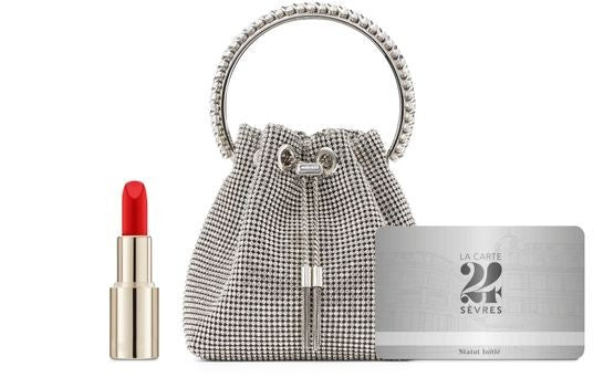 JIMMY CHOO Bon Bon クリスタル付きサテンバッグ - Image 8