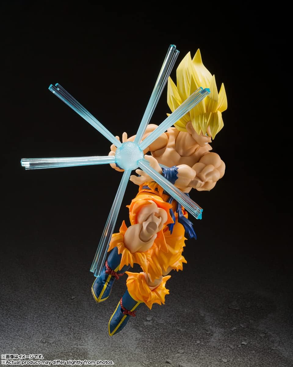 Bandai Spirits S.H. Figuarts Dragon Ball Super Saiyan Son Goku - Legendary Super Saiyan - Approx. 5.7 inches (145 mm), ABS & PVC Pre-painted Action Figure
