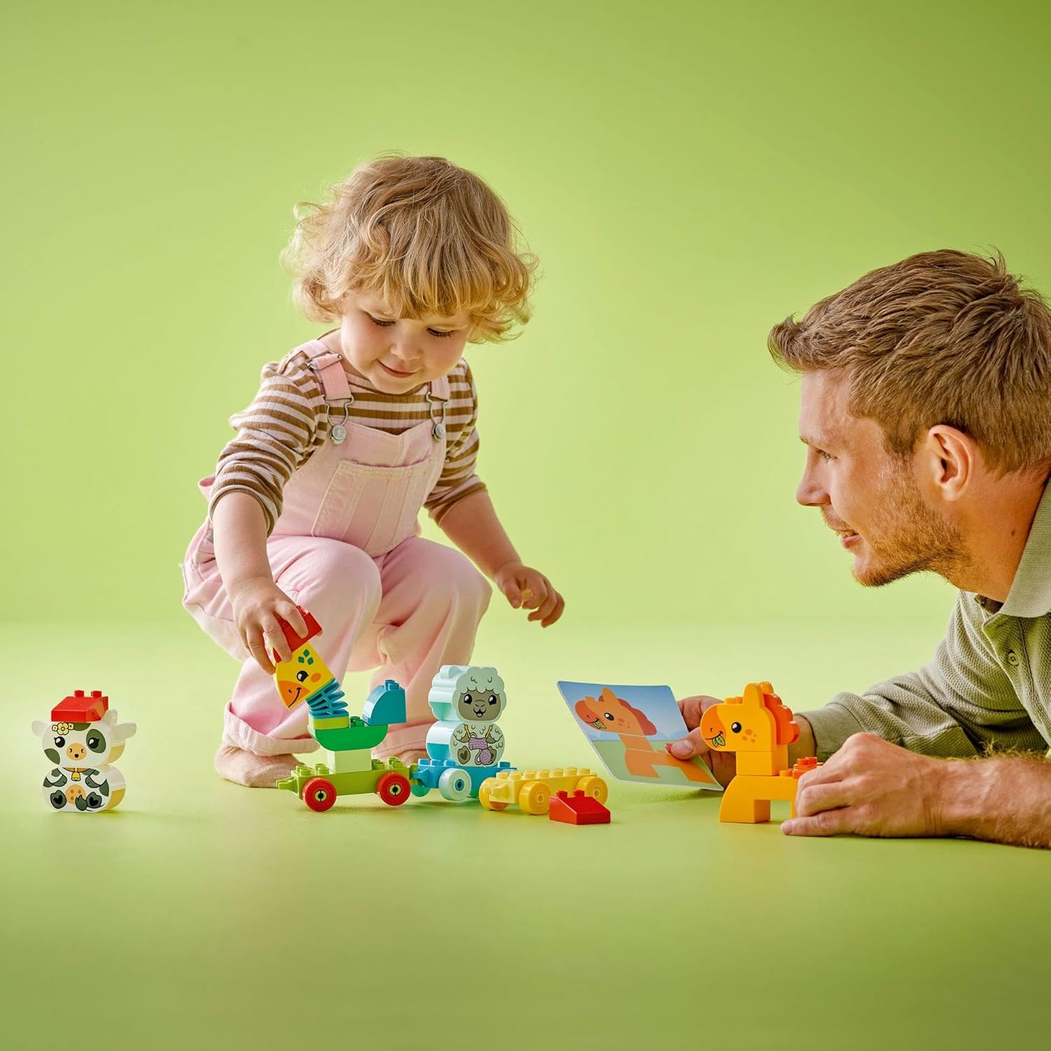 LEGO 10412 Duplo First Duplo Animal Train Toy, Present, Blocks, Toddlers, Babies, Boys, Girls, Children, 1–3 Years Old