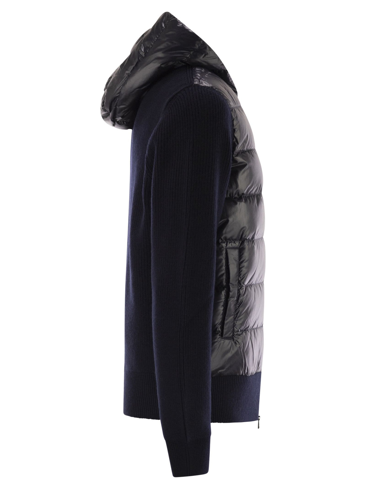 Moncler モンクレールウール裏地のフード付きジップアップスウェットシャツ - Image 8