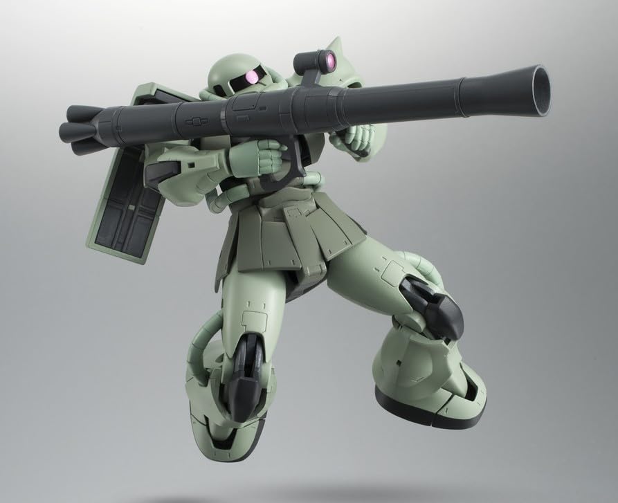 TAMASHII NATIONS Robot Spirits Mobile Suit Gundam MS-06 Mass Production Zaku Ver. A.N.I.M.E. (Resale Version), Approx. 4.9 inches (125 mm), PVC & ABS Pre-painted Action Figure