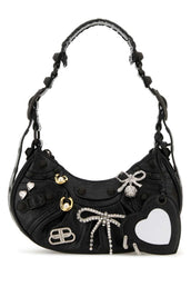 Balenciaga バレンシアガブラックレザーモドゥショルダーバッグ - Image 8