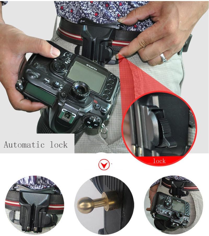 [Boyiyueqi] Camera Waist Spider Belt Holster Quick Strap Buckle Button for Nikon DSLR Digital (Opening)