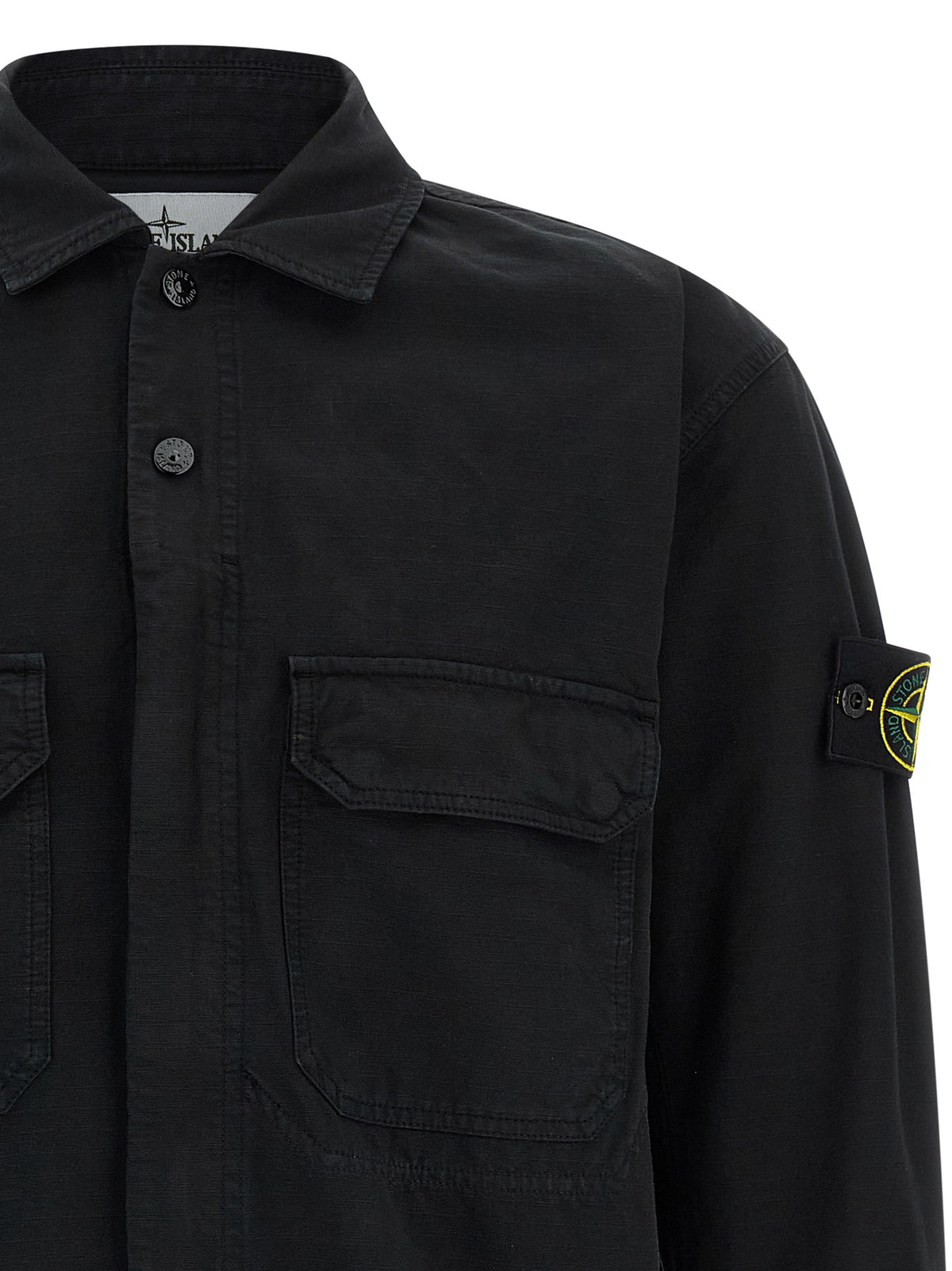 Stone Stone Island ローコットン オーバーシャツ - Image 8