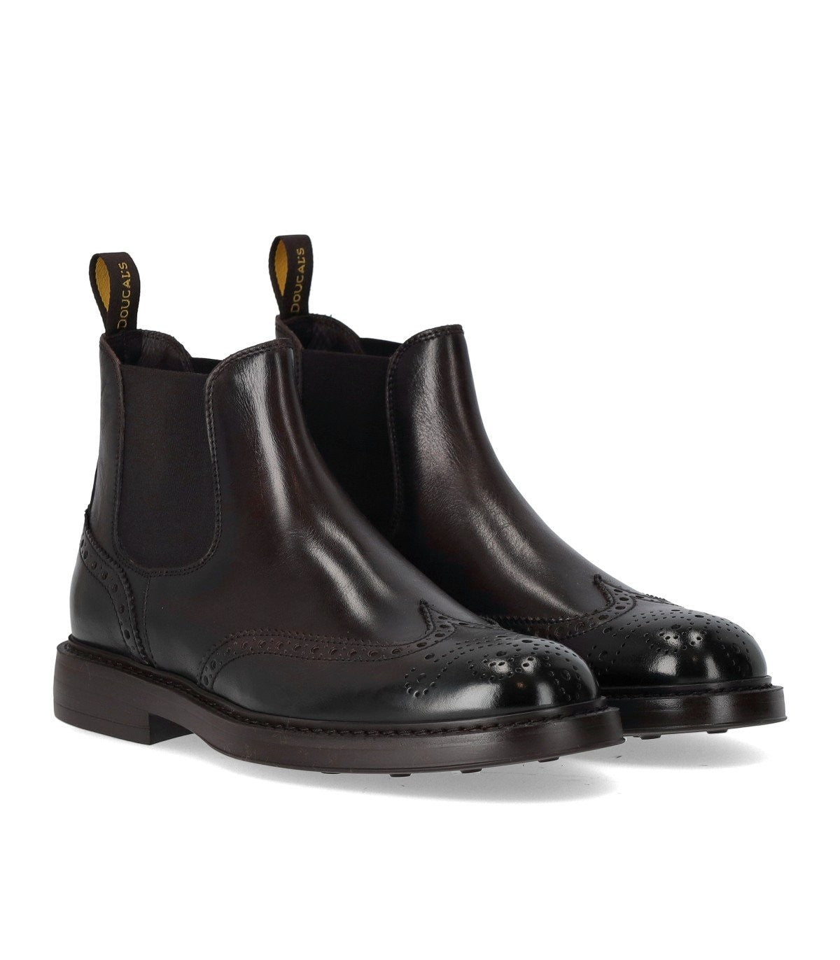 Doucals ドゥーカル 'S Triumph Dark Brown Chelsea Boot - Image 8