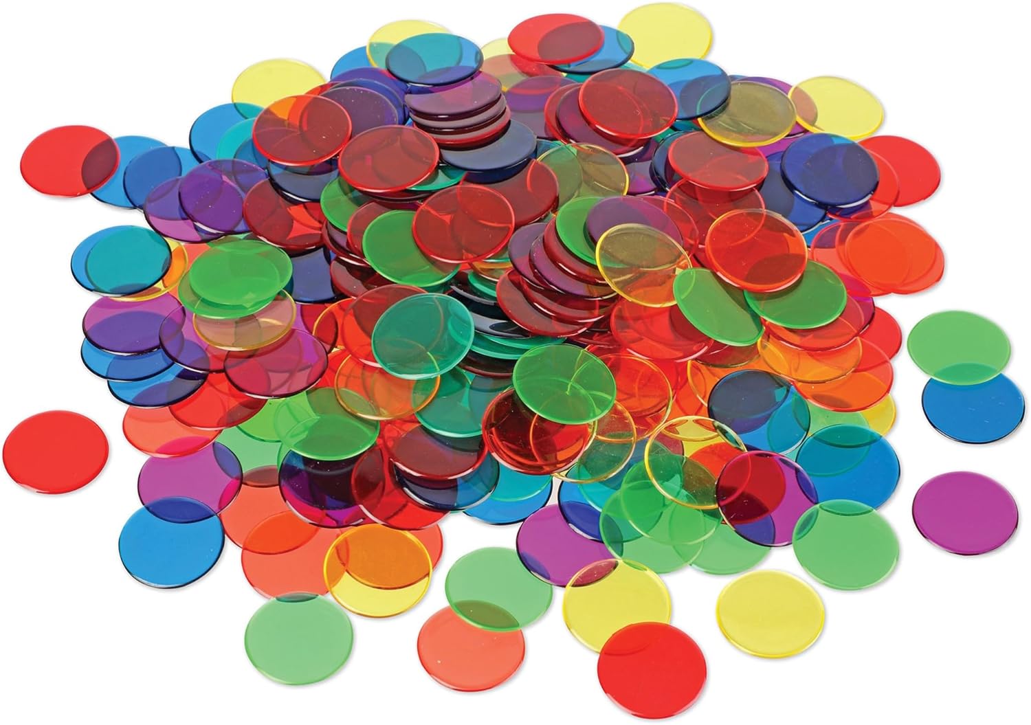Learning Resources Transparent Color Counting Chips, Set of 250
