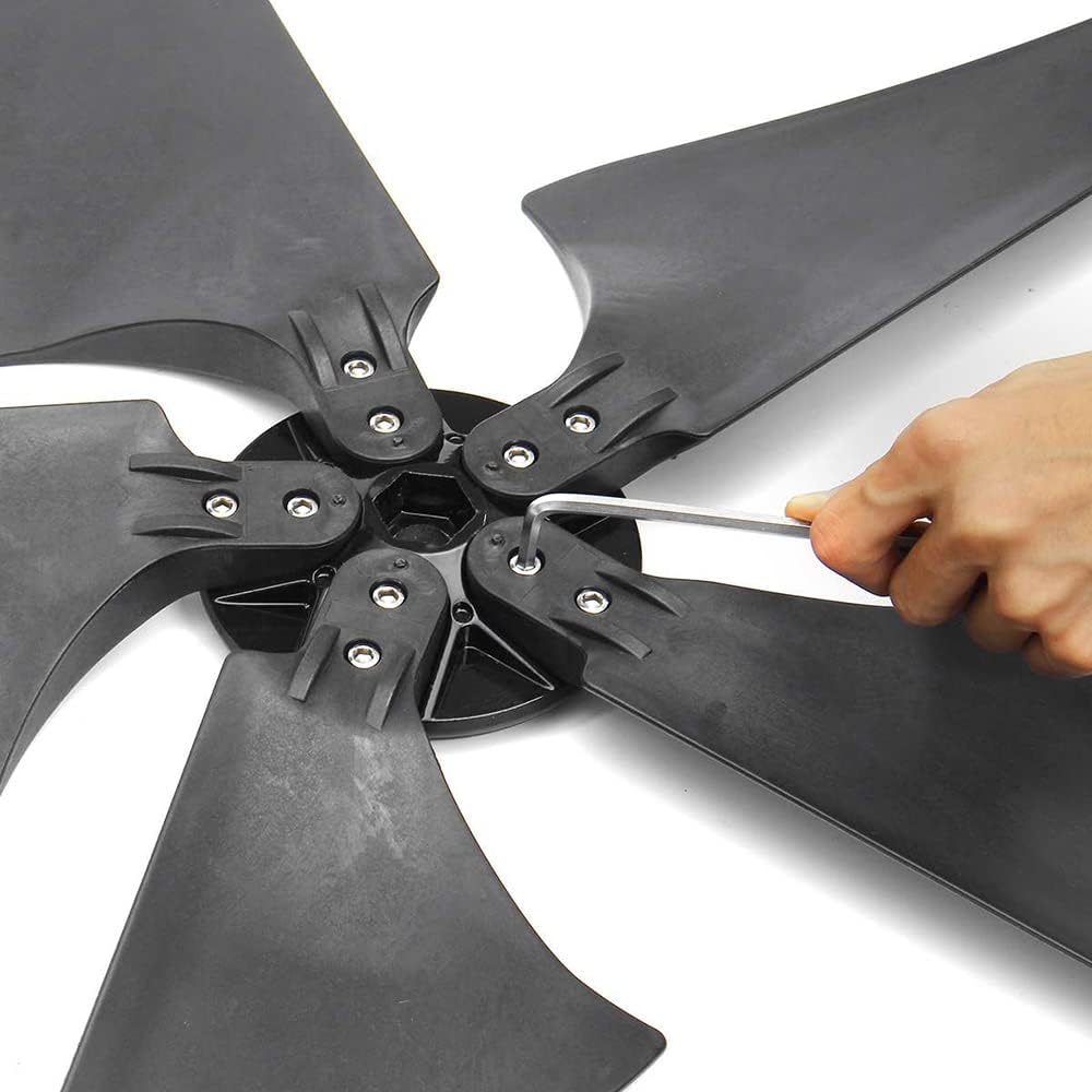 風力タービン、5枚羽根フリーエナジー風車風力発電機、コントローラー付き風力タービン発電機、家庭、屋外キャンプ用、ホワイト、12V(ブラック12V)