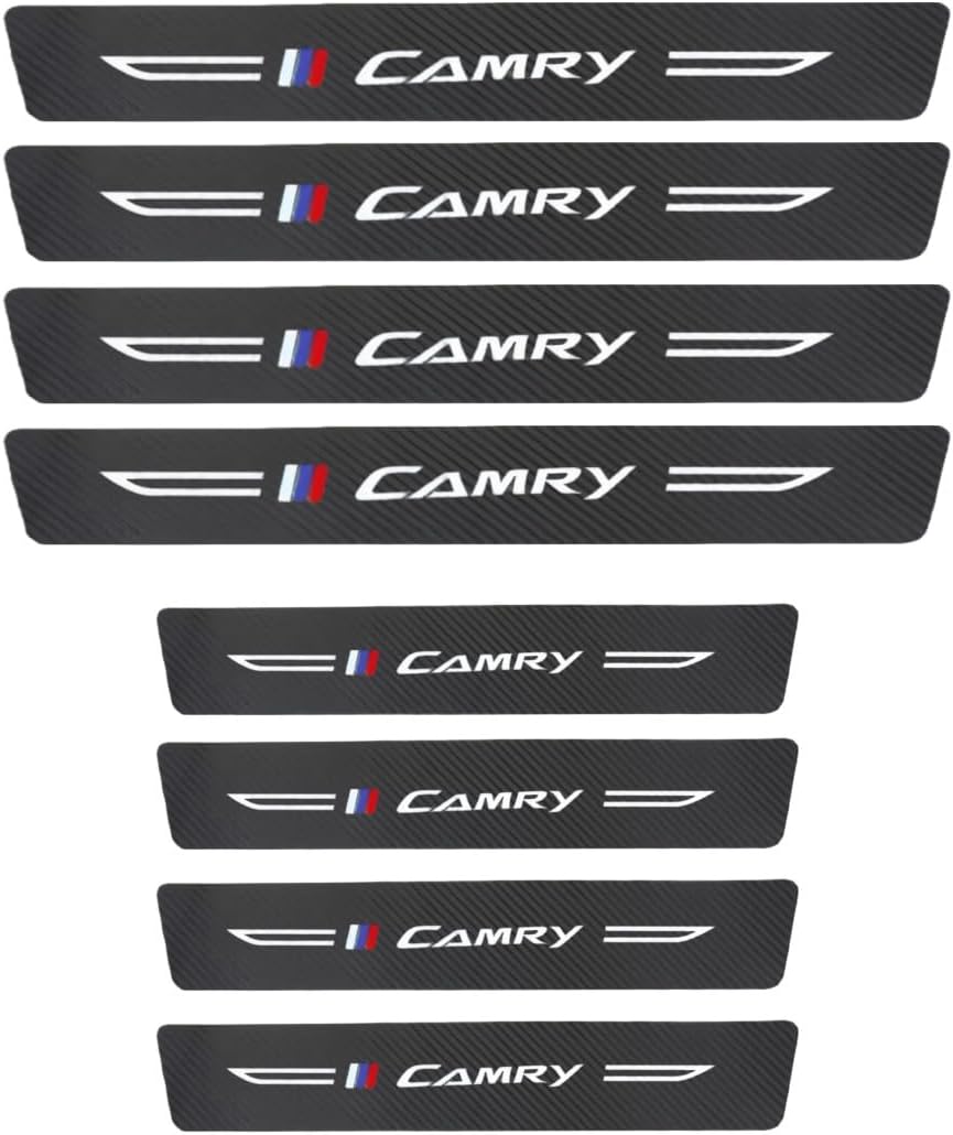 Camry Compatible Car Side Step Protector, Camry Compatible with All Grates, Car Door Protection Film, Door Sill Protector, Scratch Prevention, Protective Sticker, Leaves No Residue, Easy Installation