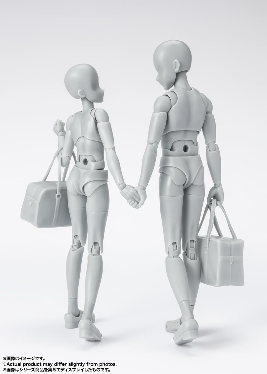 S.H. Figuarts Body-kun School Life Edition DX Set (Gray Color Ver.) Approx. 5.3 inches (135 mm), PVC & ABS Action Figure