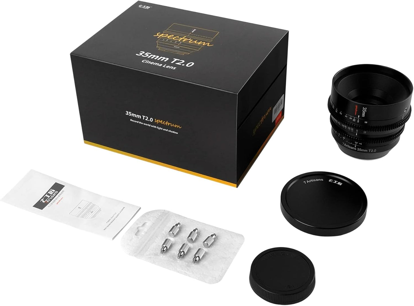 7artisans 35mm T2.0 Large Aperture Cine Lens for Leica, Sigma, Panasonic L Mount