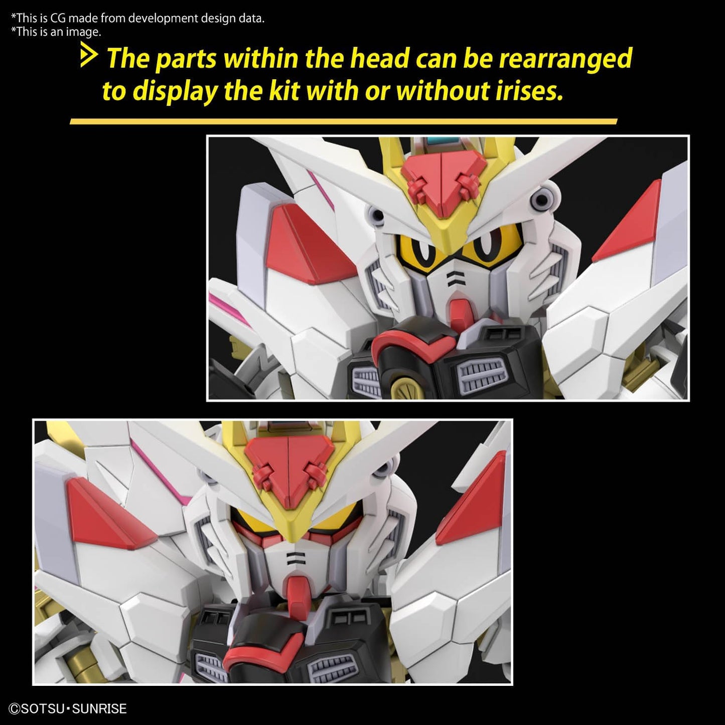 SD Gundam Cross Silhouette SDCS Mobile Suit Gundam SEED FREEDOM Mighty Strike Freedom Gundam Color-Coded Plastic Model