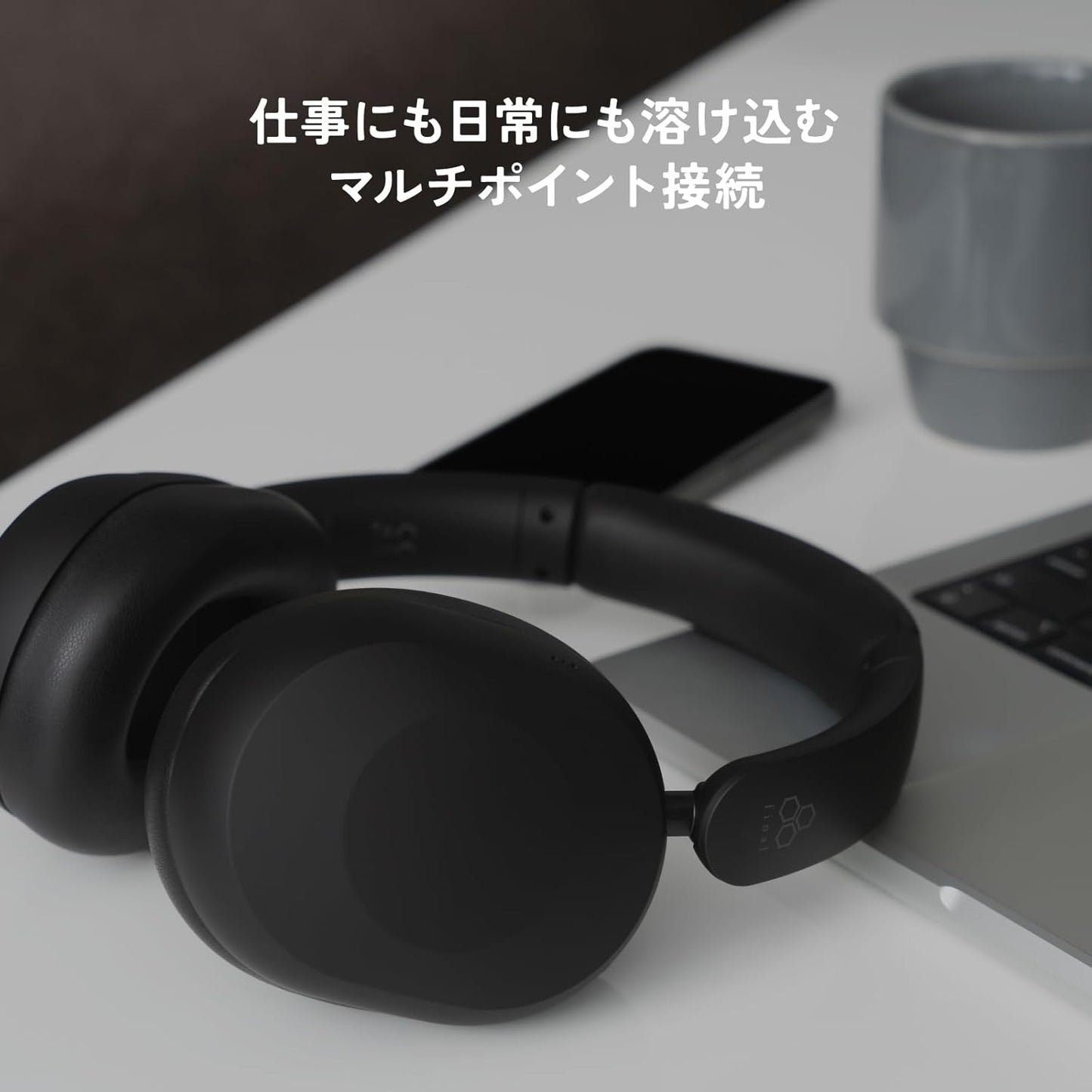 [Limited] Final UX1000 Bluetooth Wireless Headphones, Smart Package Specifications, Includes Bonus Sticker, Hybrid Noise Cancellation, Up to 70 Hours, Multi-Point Connection, Black