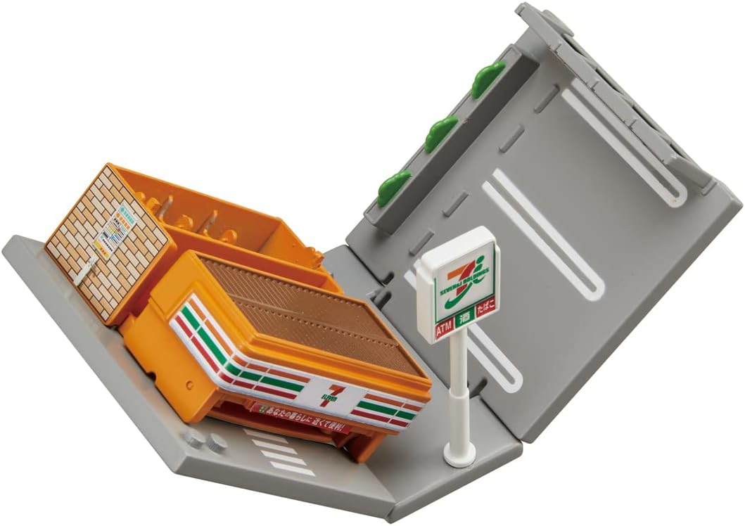 Takara Tomy Tomica Town Seven Eleven (Includes Tomica Set), Mini Car, Toy for Ages 3 and Up, Toy Safety Standards Passed ST Mark Certified, TOMICA