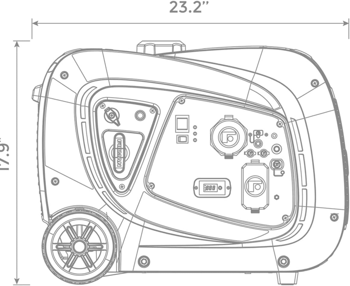 FIRMAN インバーター ポータブル発電機 171cc エンジン 電気始動付き 3300W 発電機 稼働時間9時間 ウィスパーシリーズジェネレーター 110ポンド