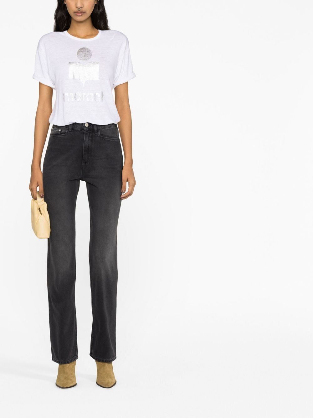 Marant マランエトワイルコルディリネンTシャツ - Image 8