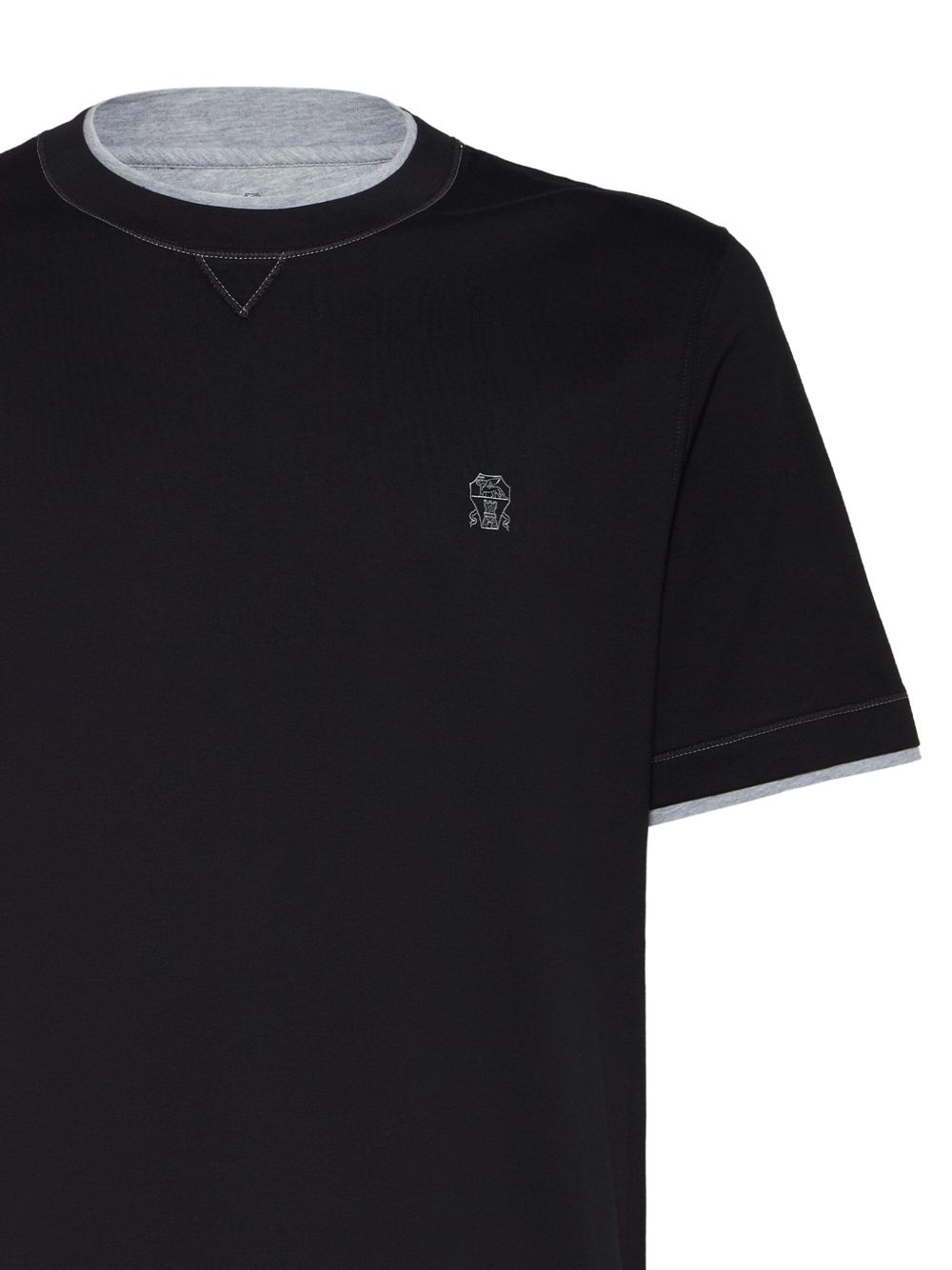 Brunello Brunello CucinelliロゴコットンTシャツ - Image 8
