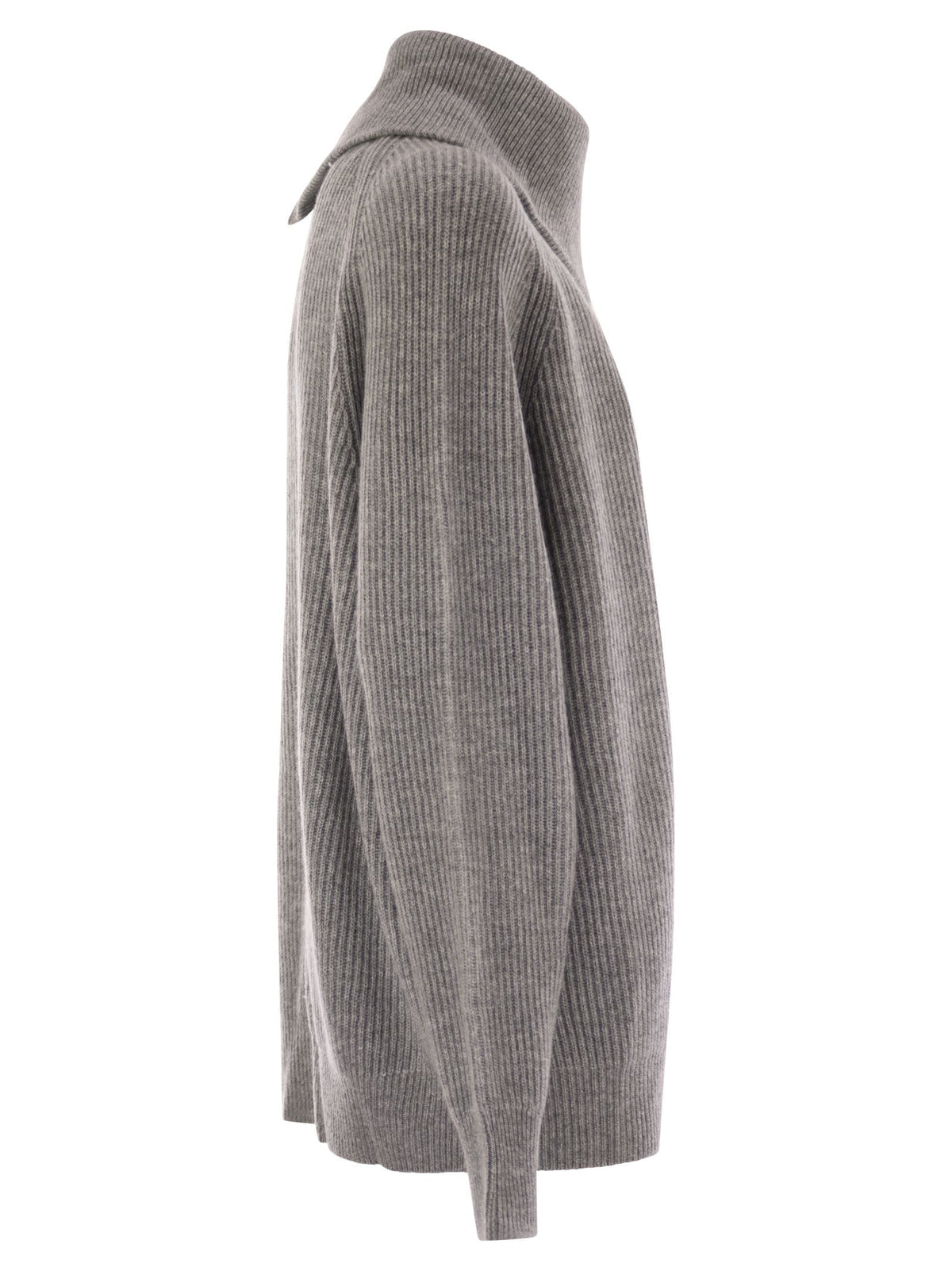 Sportmax SportMax Salpa Cashmere Blend SeaterとZip - Image 8