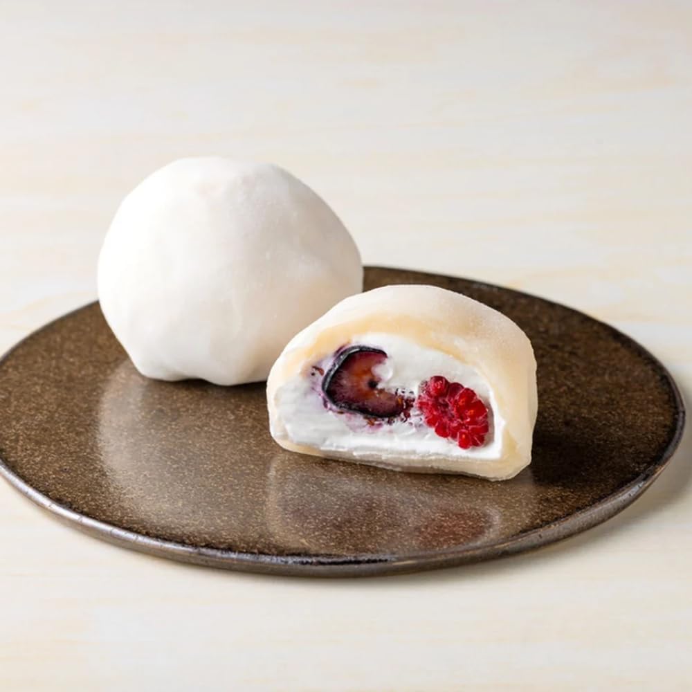 Fruit Daifuku Benseiden Official (EC Exclusive) Fluffy Cream Daifuku - Round Strawberry, Mixed Berries, Set of 3 Each; Surprise Cross-Sectional Beauty; Luxurious, Direct to the Market, Souvenir, Ordered Delicious