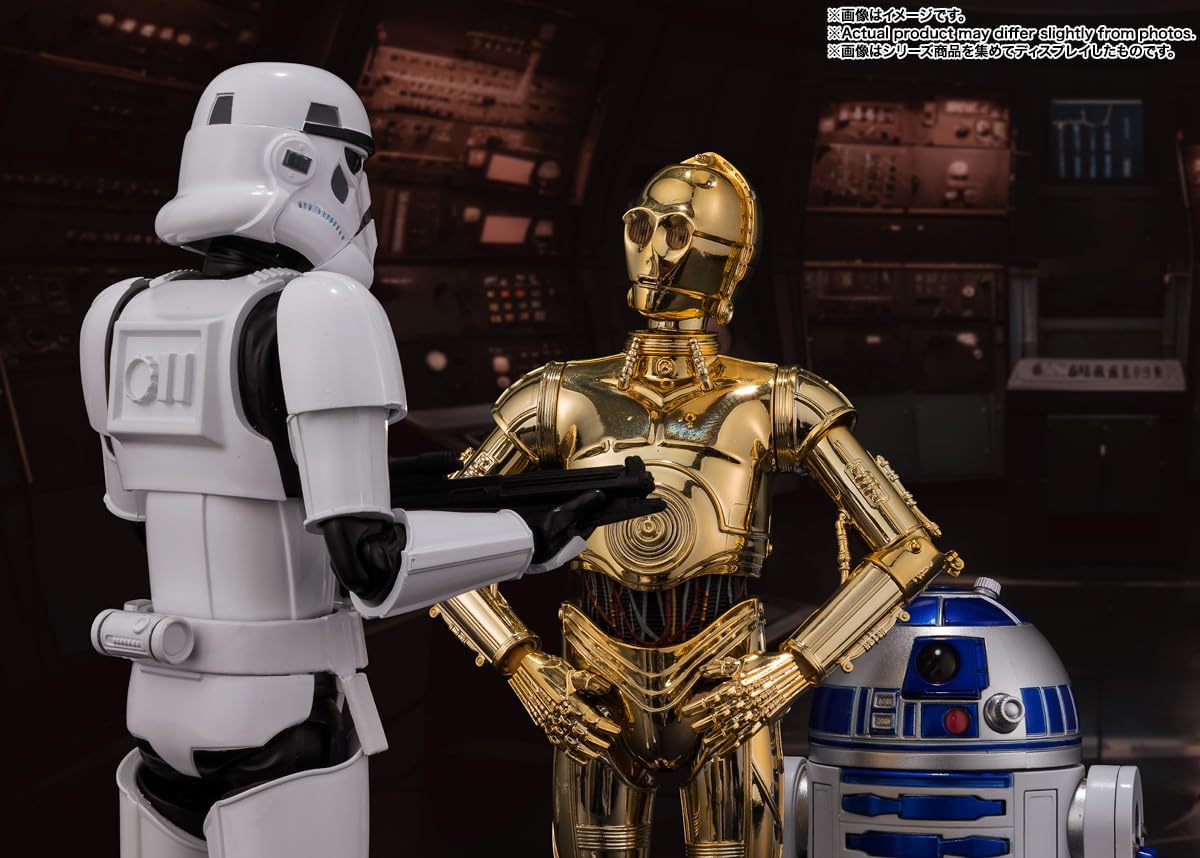 BANDAI SPIRITS S.H. Figuarts Star Wars C-3PO Classic Ver., Approx. 6.1 inches (155 mm), ABS & PVC Pre-painted Action Figure