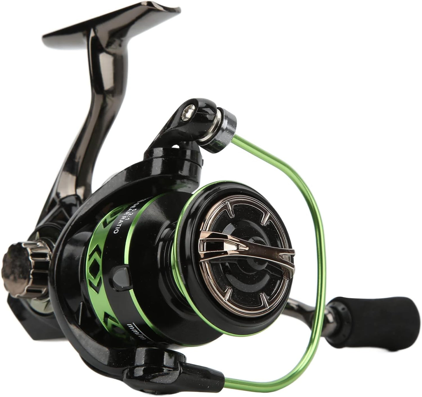 All Metal 5.2:1 Spinning Fishing Reel Geometric Cup Sealed Bearing High Performance Metal for Fishing Lovers