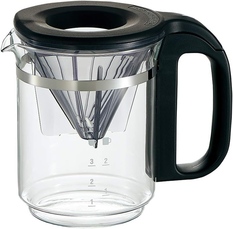 Zojirushi Mahobin EC-XA30-BA Coffee Maker, For 3 Cups, STAN. Drip Type, High Temperature Extract, Removable Water Tank, Gift, 2 Mugs, Black