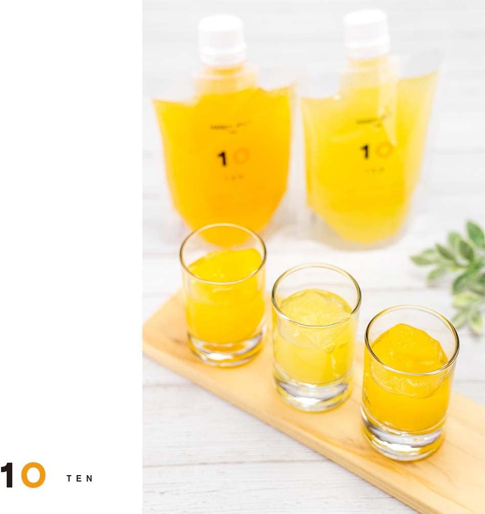 10FACTORY Ehime Mikan Jelly, Set of 8 (7 Types), 6.0 oz (170 g), Ehime Product, Additive-Free, Fruit, Orange, Made in Japan, Handy Jelly (8 Pieces, 7 Types)